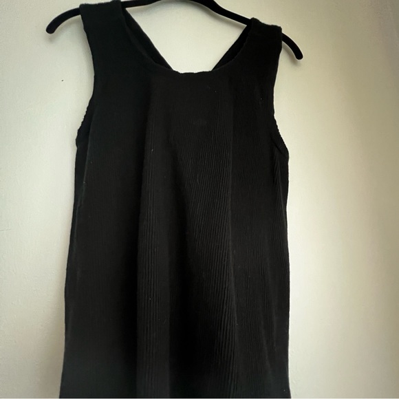 Madewell Cross-Back Sleeveless Top SM Black - Picture 1 of 3